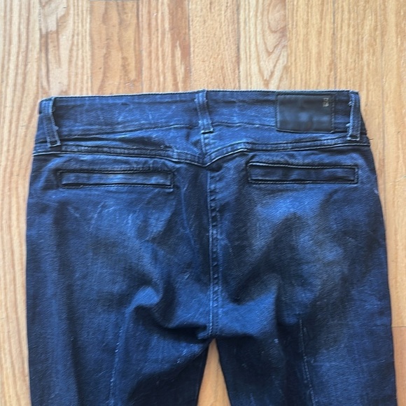 R13 sz 26 Moto Jean dark black wash, zips at ankles great condition - Picture 8 of 9